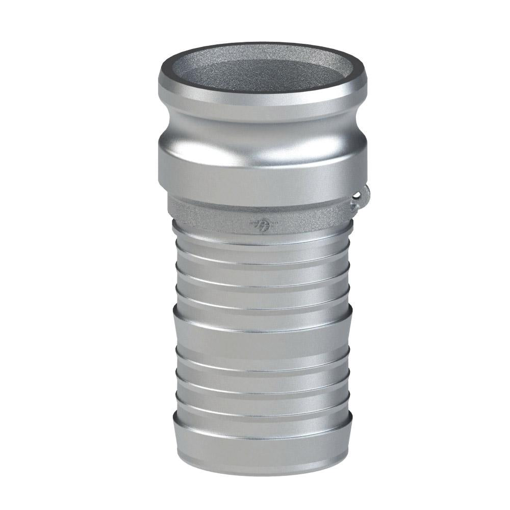 1000592 (120E) by PT-Coupling | Cam & Groove Fitting | Type E | 12" Adapter x 12" Hose Shank | Aluminum
