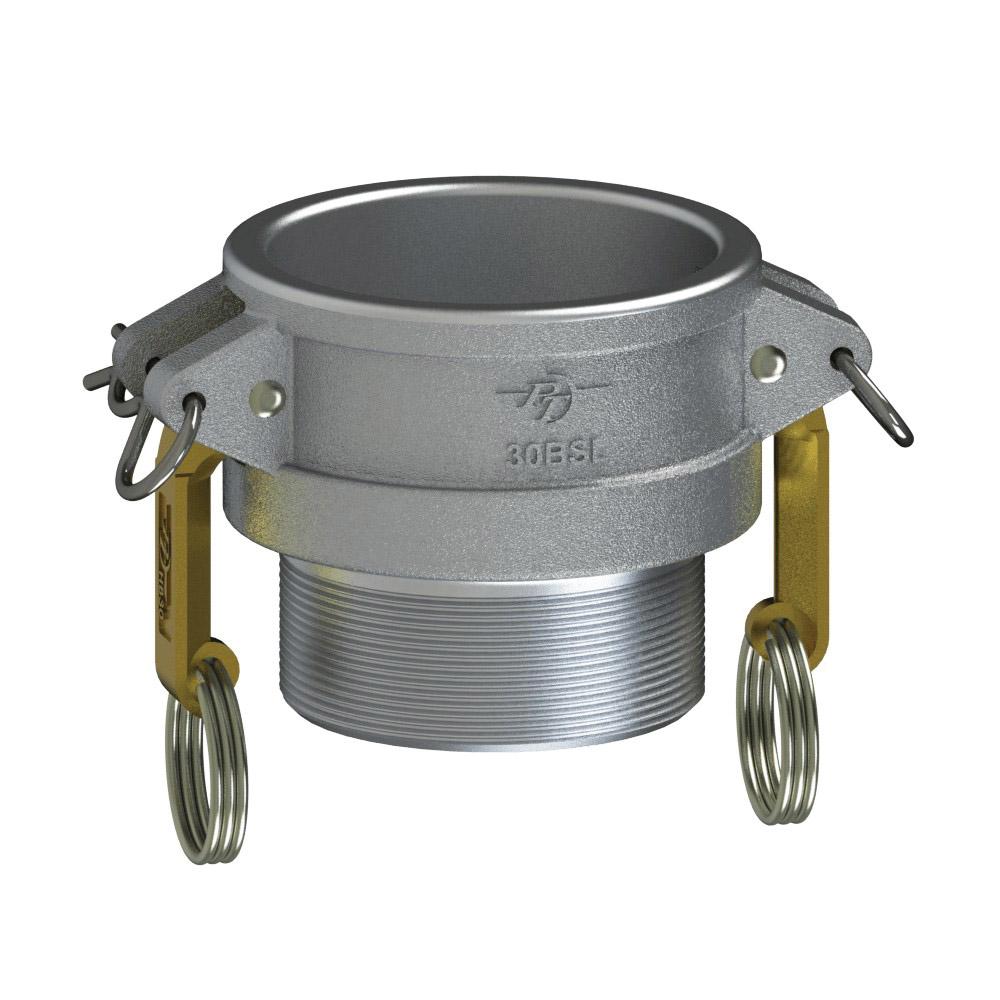 1070230SL (30BSL) by PT-Coupling | STA-LOK® Cam & Groove Adapter | Type BSL | 3" Coupler x 3" Male NPT | Aluminum/HB | Buna-N Seal