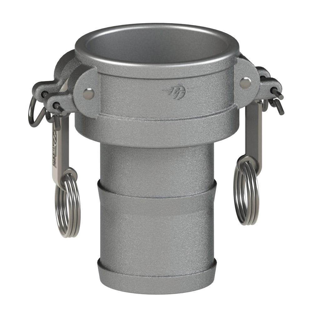 1400315SL (15CSL) by PT-Coupling | STA-LOK® Cam & Groove Fitting | Type CSL | 1-1/2" Coupler x 1-1/2" Hose Shank | 316 Stainless Steel | Buna-N Seal