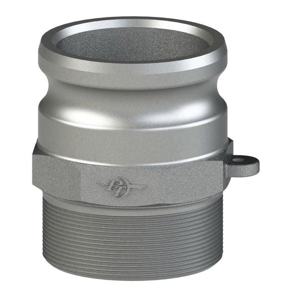 2400620 (20F) by PT-Coupling | Cam & Groove Adapter | Type F | 2" Adapter x 2" Male NPT | Carbon Steel