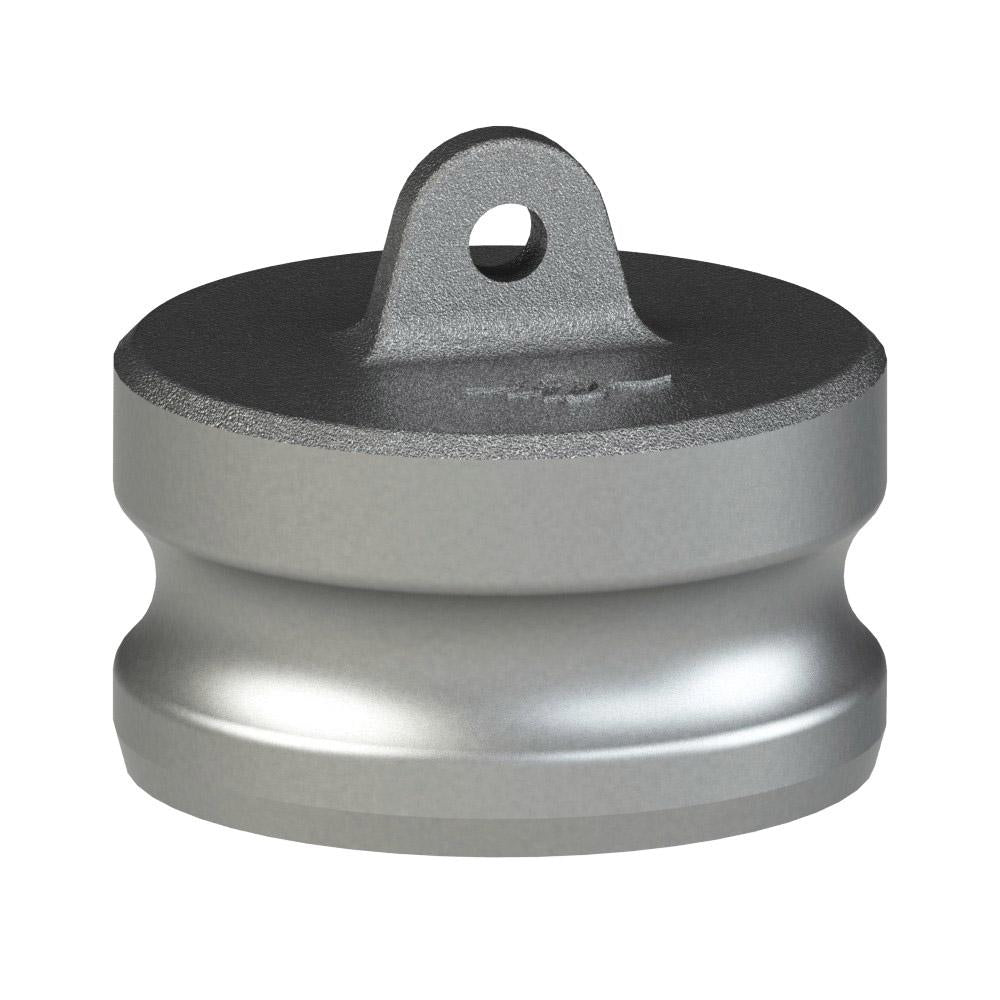 1801240 (40W) by PT-Coupling | Cam & Groove Dust Plug | Type W | 4" Adapter | Ductile Iron