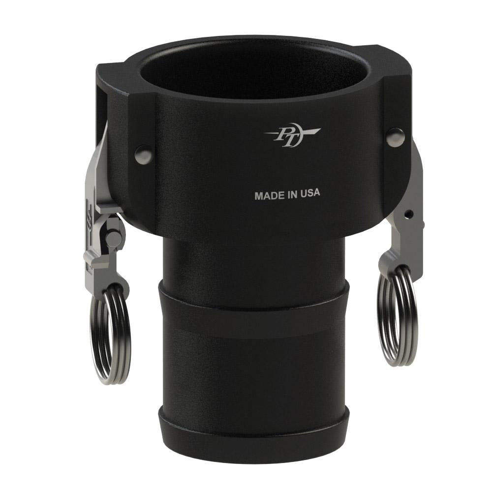 2700315L2 (15C SLII) by PT-Coupling | STA-LOK® II Cam & Groove Fitting | Type C | 1-1/2" Coupler x 1-1/2" Hose Shank | Polypropylene | Buna-N Seal