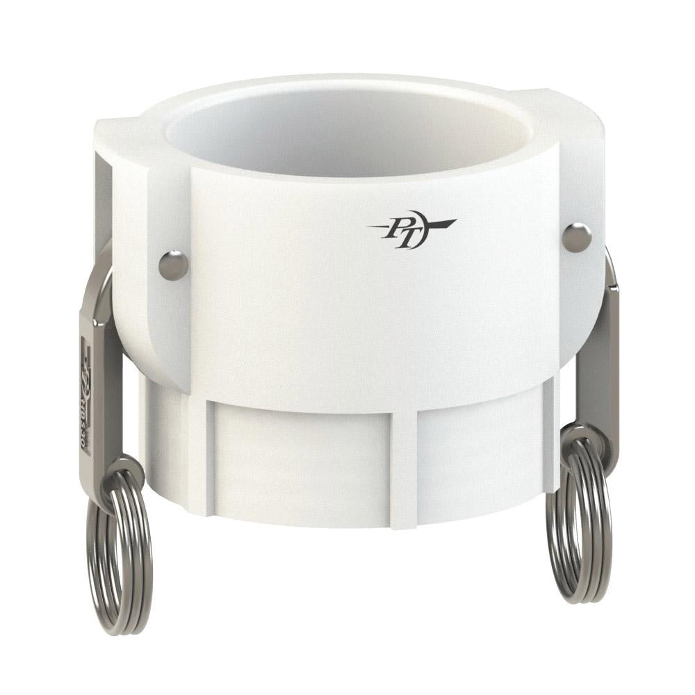 2770407 (07D) by PT-Coupling | Cam & Groove Adapter | Type D | 3/4" Coupler x 3/4" Female NPT | Food Grade Polypropylene | Buna-N Seal