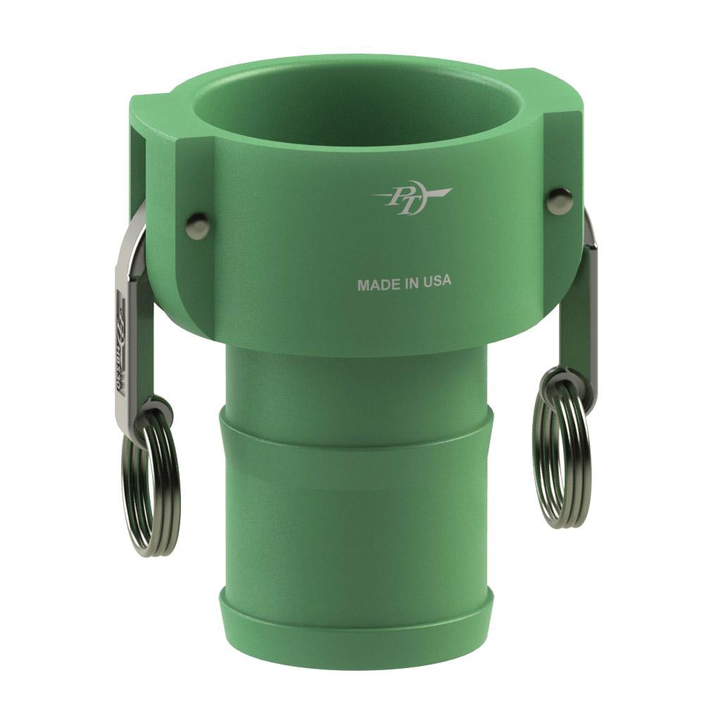 2900310 (10C) by PT-Coupling | Cam & Groove Fitting | Type C | 1" Coupler x 1" Hose Shank | Nylon | Buna-N Seal