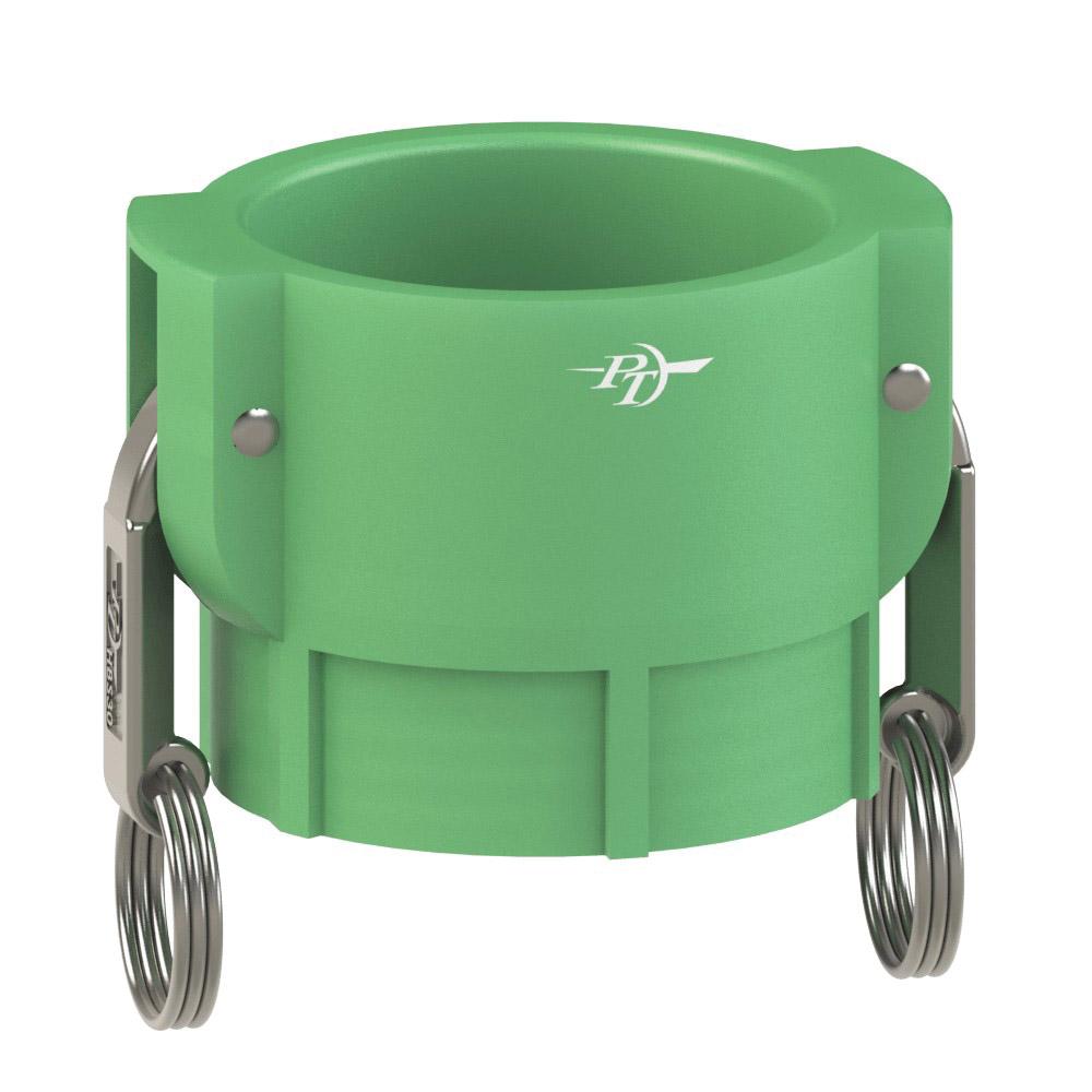 2900420 (20D) by PT-Coupling | Cam & Groove Adapter | Type D | 2" Coupler x 2" Female NPT | Nylon | Buna-N Seal