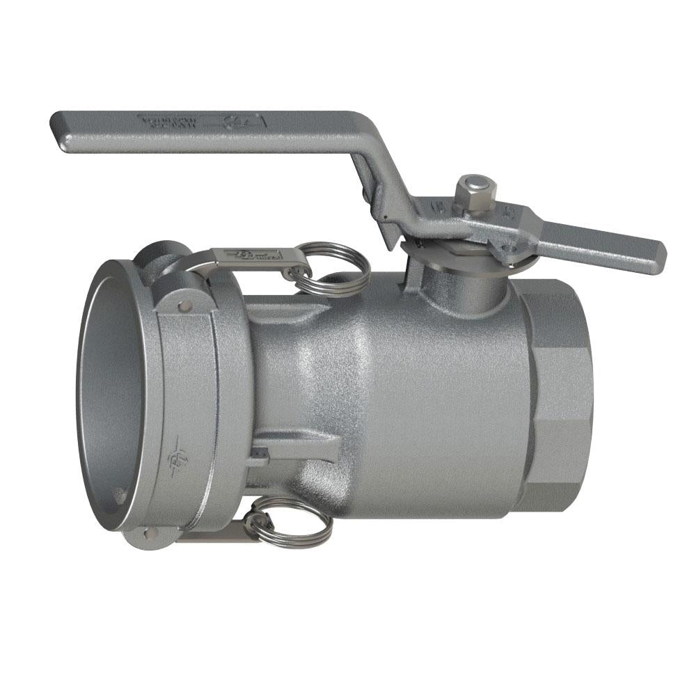 44001500E (MD15D) by PT-Coupling | MAXI-DRY® Dry Disconnect Coupler | Type MDD | 1-1/2" Coupler x 1-1/2" Female NPT | Stainless Steel | EPDM Seal