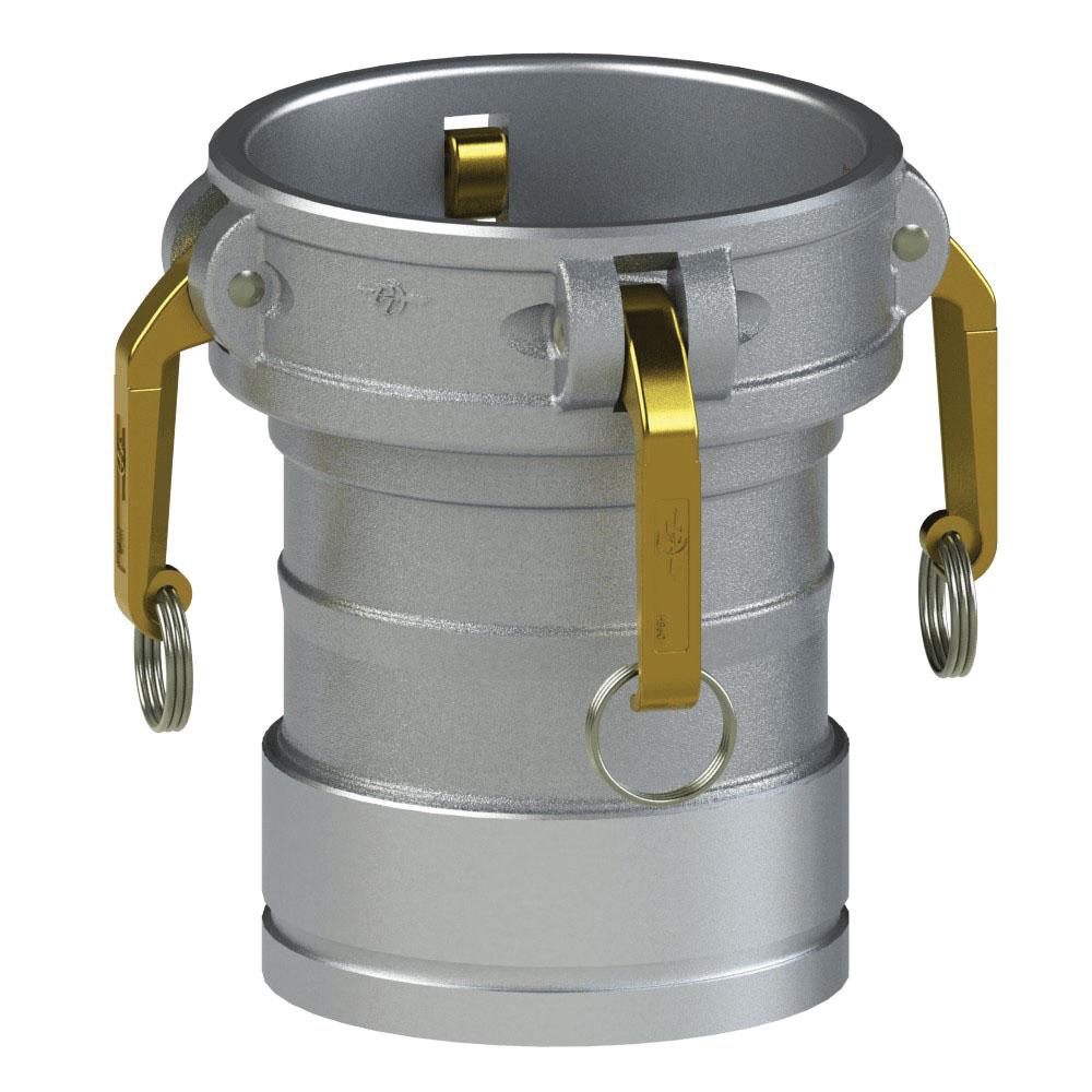 6022601 (60CGHD) by PT-Coupling | Heavy Duty Cam & Groove Adapter | Type CG | 6" Coupler x Single Groove Victaulic Fitting | Aluminum