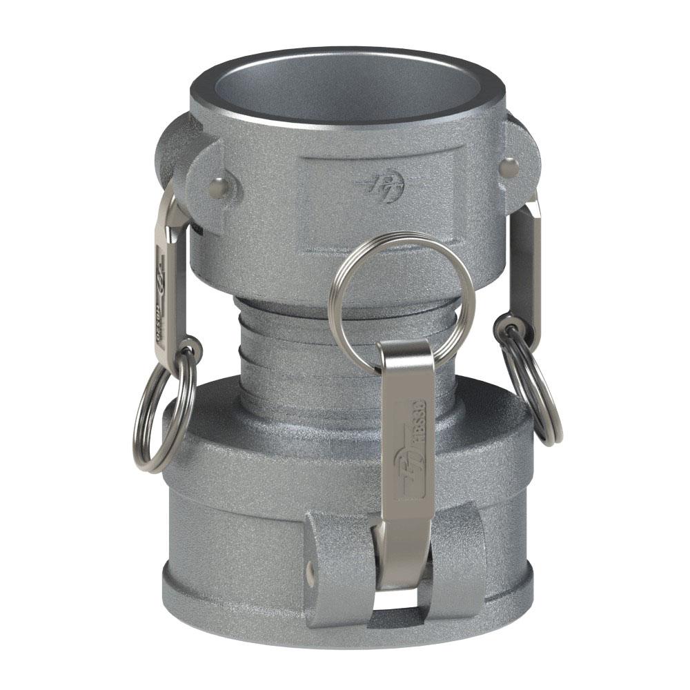60273030 (30CX30C) by PT-Coupling | Cam & Groove Coupler | Spool Coupler | Type CXC | 3" Coupler x 3" Coupler | Aluminum/HBS | Buna-N Seal