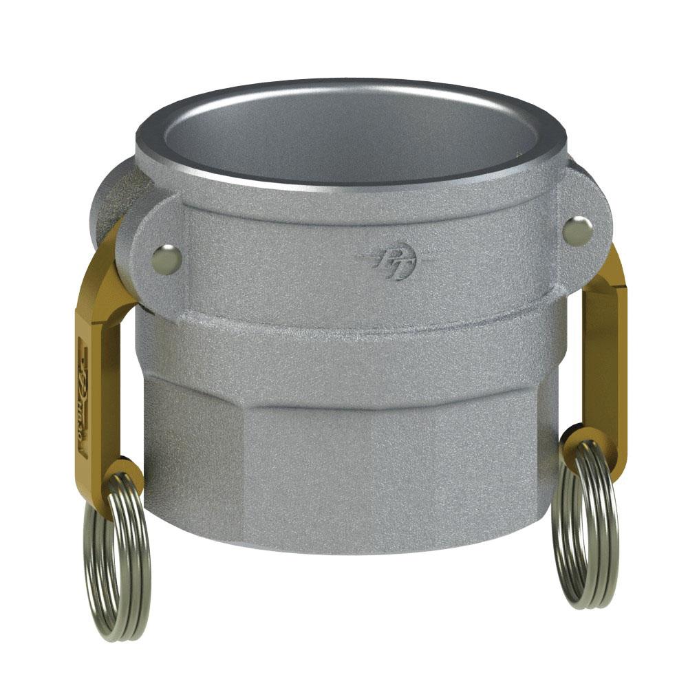6036000052 (50DS) by PT-Coupling | Cam & Groove Adapter | Type DS | 5" Coupler x 5" Female NPSH | Aluminum/HB | Buna Fuel Resistant & Buna-N Seals