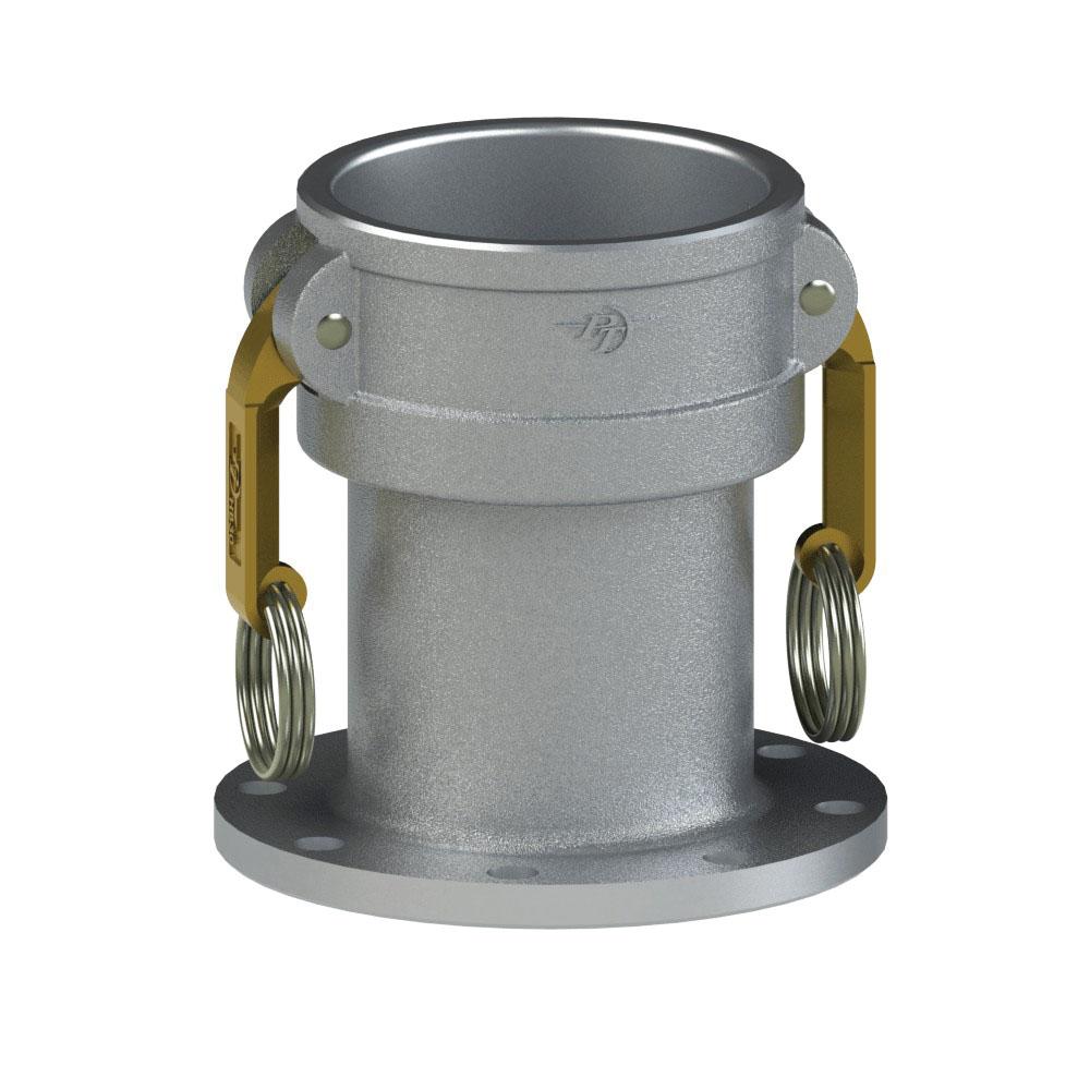6058000075 (TTF30X40C) by PT-Coupling | Reducing Petroleum Handling Cam & Groove Adapter | Type TTFC | 3" Coupler x 4" TTMA Flange | Aluminum/HB