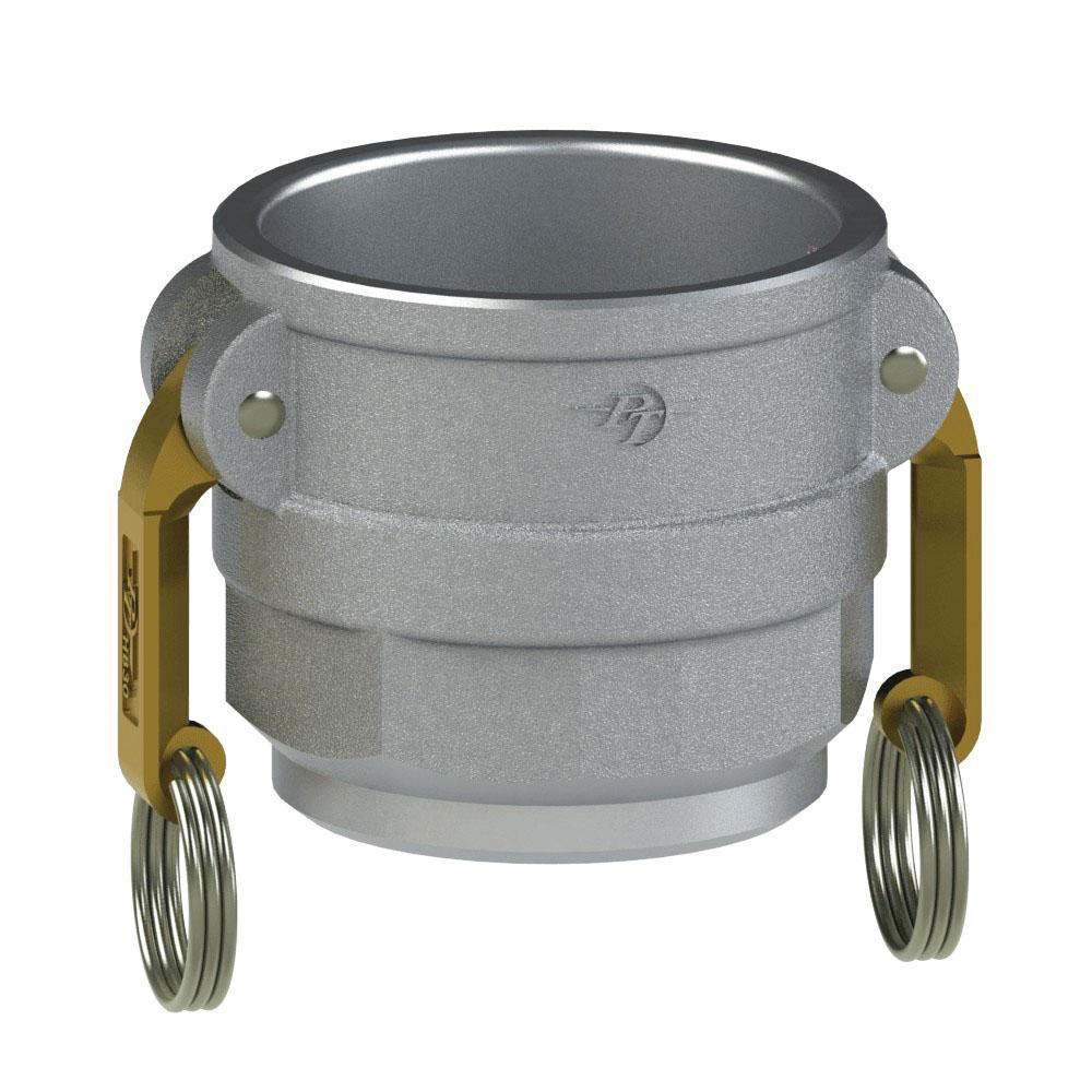 60624011 (40DWB) by PT-Coupling | Cam & Groove Adapter | Type DWB | 4" Coupler x Butt Weld for .065 Tube | Aluminum