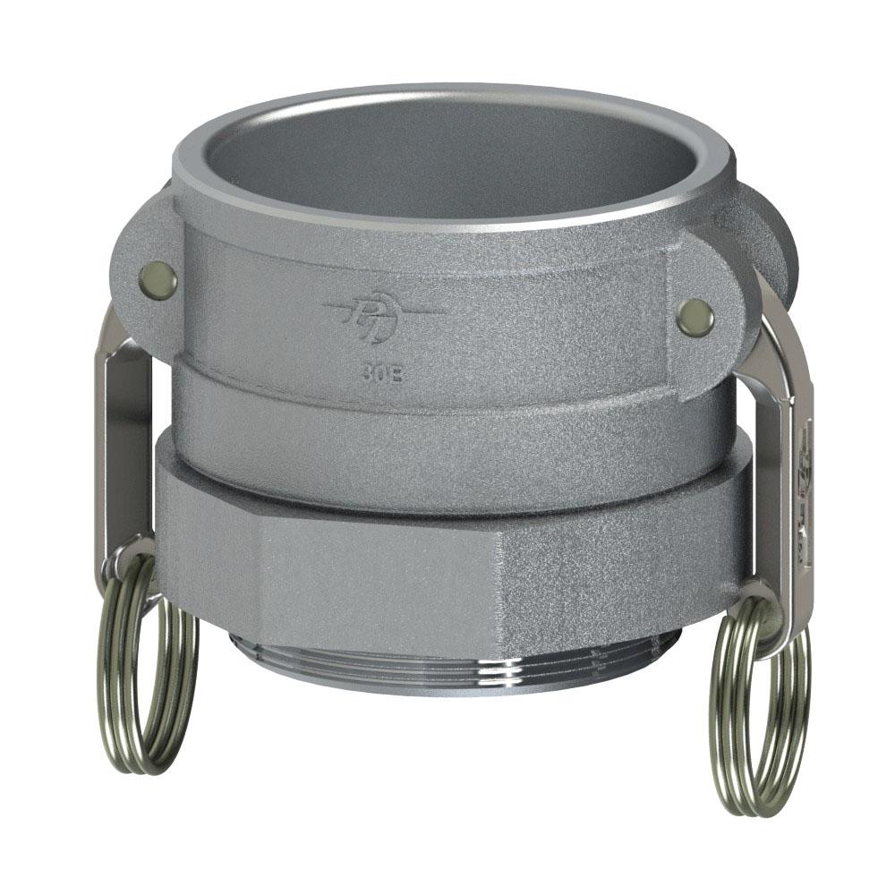 60722500 (25BC) by PT-Coupling | Cam & Groove Adapter | Type BC | 2-1/2" Coupler x Tubing Compression Fitting | Aluminum/HBS