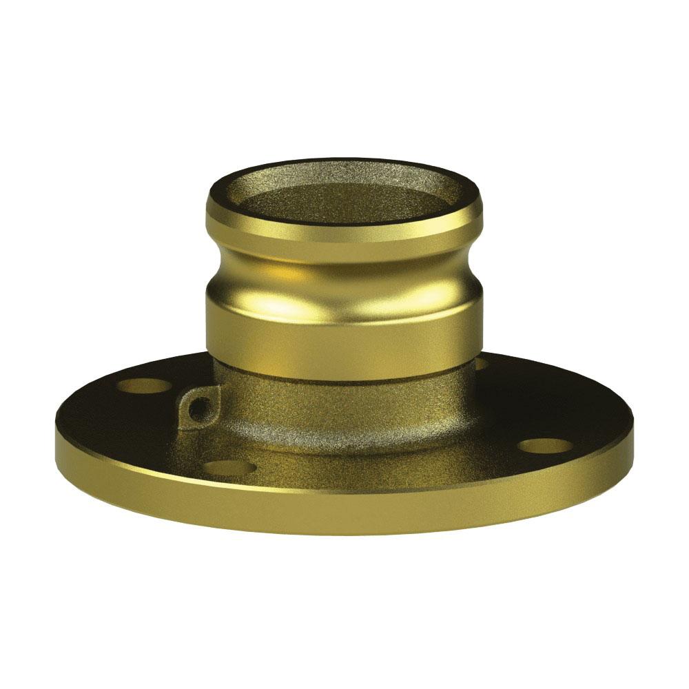62522000 (PF20A) by PT-Coupling | Cam & Groove Adapter | Type PFA | 2" Adapter x 2" 150# Pipe Flange | Brass