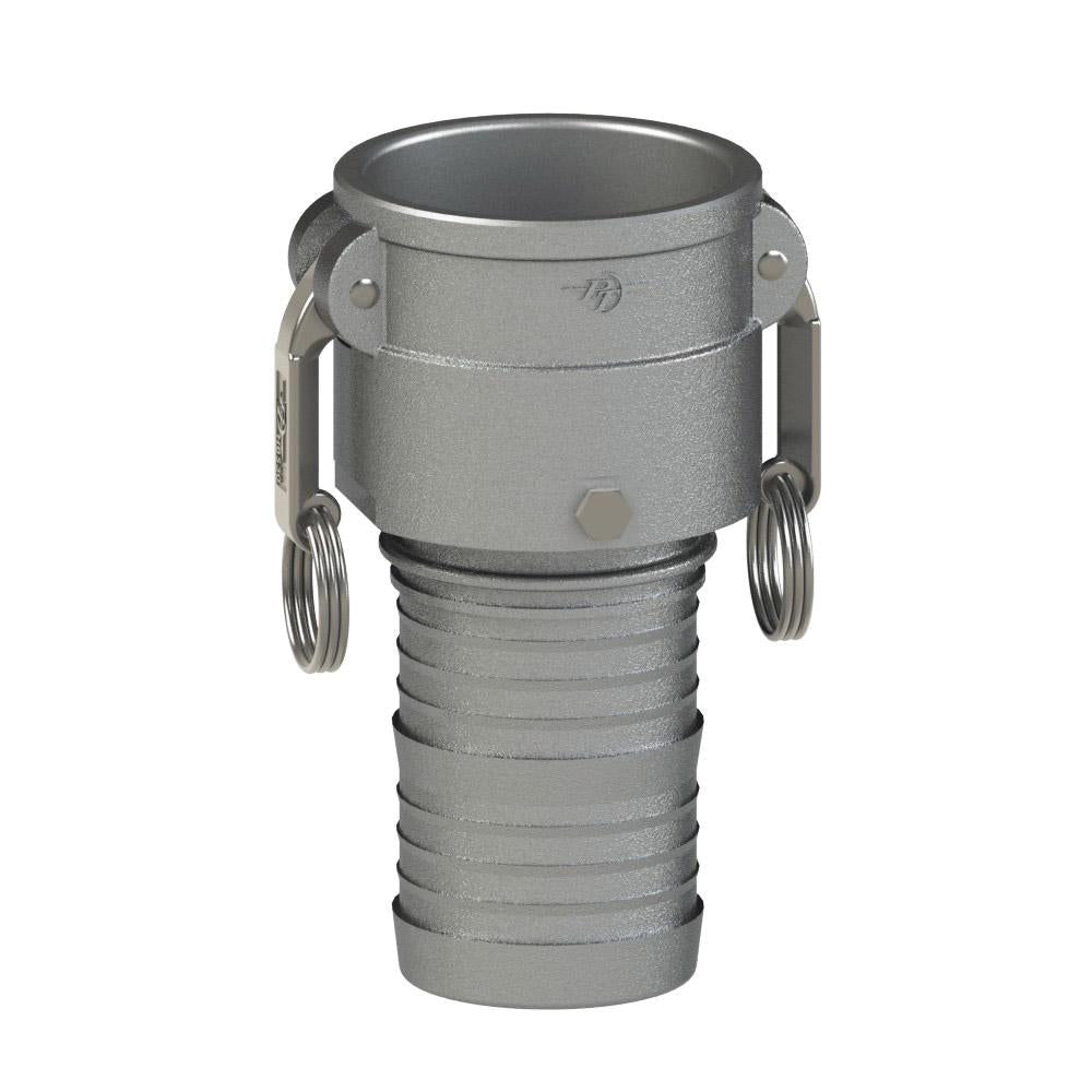 64231500 (15CSV) by PT-Coupling | Swivel Cam & Groove Fitting | Type CSV | 1-1/2" Swivel Coupler x 1-1/2" Hose Shank | 316 Stainless Steel | Viton Seal
