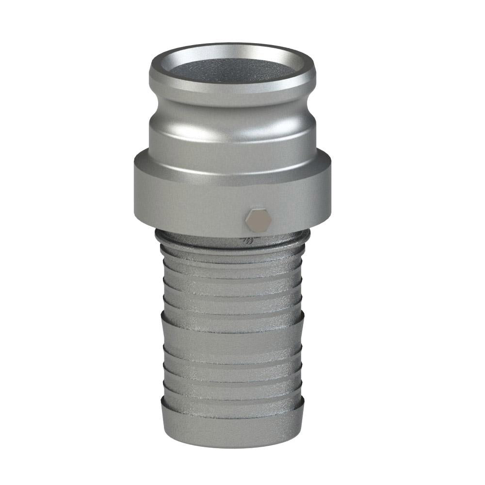 64251500 (15ESV) by PT-Coupling | Swivel Cam & Groove Fitting | Type ESV | 1-1/2" Swivel Adapter x 1-1/2" Hose Shank | 316 Stainless Steel | Viton Seal