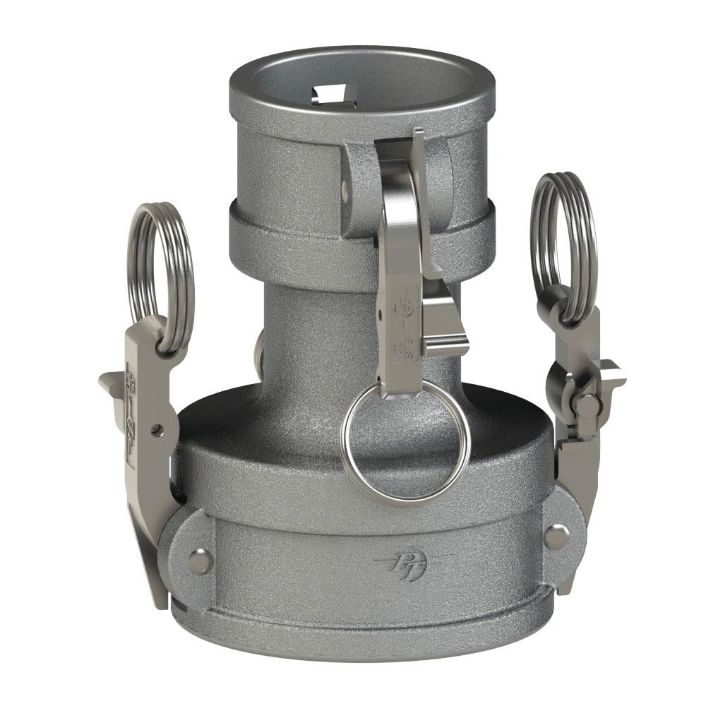 64273020L2 (30CX20C SLII) by PT-Coupling | STA-LOK® II Cam & Groove Reducing Spool Coupler | Type CXC | 3" Coupler x 2" Coupler | 316 Stainless Steel | Buna-N Seal