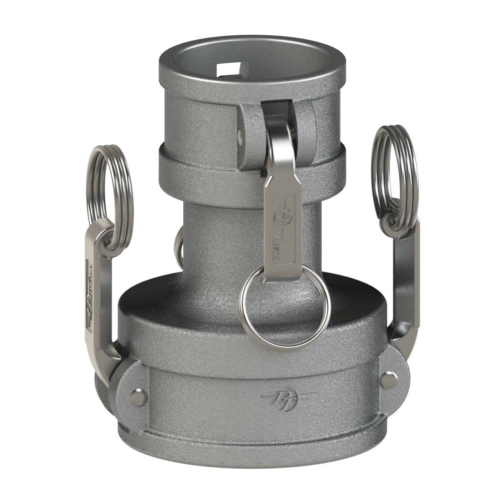 64273020 (30CX20C) by PT-Coupling | Reducing Cam & Groove Coupler | Spool Coupler | Type CXC | 3" Coupler x 2" Coupler | 316 Stainless Steel | Buna-N Seal