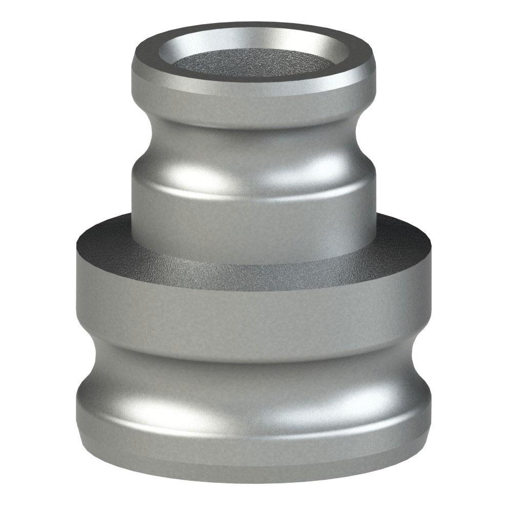 64281515 (SA15X15) by PT-Coupling | Cam & Groove Adapter | Spool Adapter | Type SA | 1-1/2" Adapter x 1-1/2" Adapter | 316 Stainless Steel