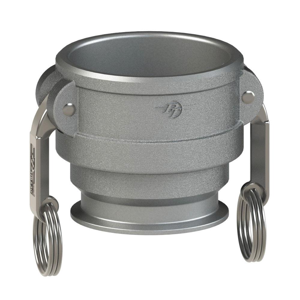 64312000 (20CXTC) PROGRIP™ by PT-Coupling | Type CXTC | Sanitary C50 Crimp Adapter | 2" Coupler x 2" Tri-Clamp | 304 Stainless Steel