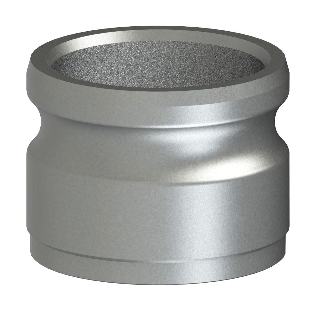 64603011 (30AWB) by PT-Coupling | Cam & Groove Adapter | Type AWB | 3" Adapter x Butt Weld for Schedule 40 Pipe | 316 Stainless Steel