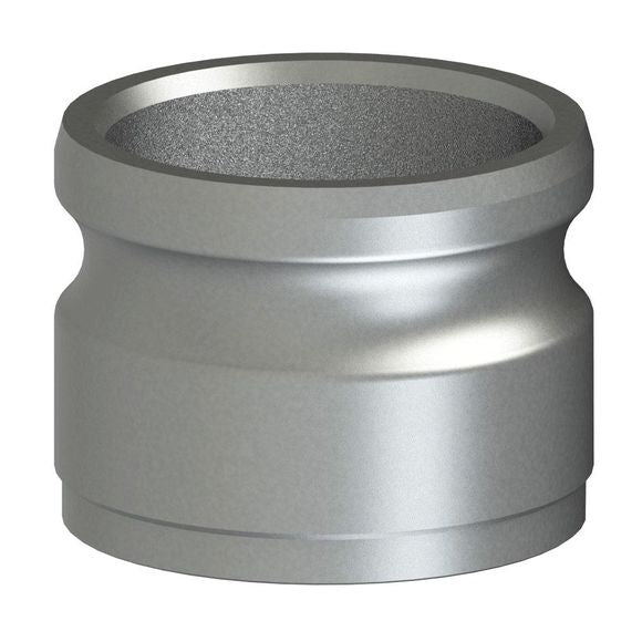64602513 (25AWB) by PT-Coupling | Cam & Groove Adapter | Type AWB | 2-1/2" Adapter x Butt Weld for Schedule 10 Pipe | 316 Stainless Steel