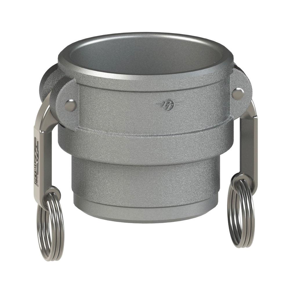 64622017 (20DWB) by PT-Coupling | Cam & Groove Adapter | Type DWB | 2" Coupler x Butt Weld for Schedule 10 Pipe | 316 Stainless Steel