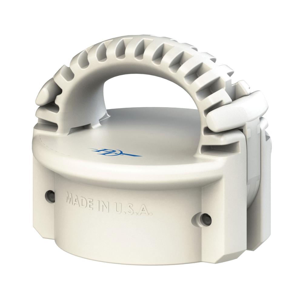 77012 (40SBF) by PT-Coupling | Type SBF | Safety Bump Cap | for Cam and Groove Couplings | 4" Size | Food Grade Poly (White)