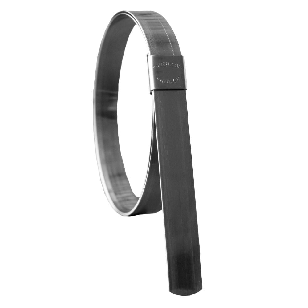 P112400 (P24S) PUNCH-LOK® by PT-Coupling | Pre-Formed Punch-Type Clamp | 6" Clamp ID | 5/8" Band Width | 201 Stainless Steel | 25 Pieces/Carton