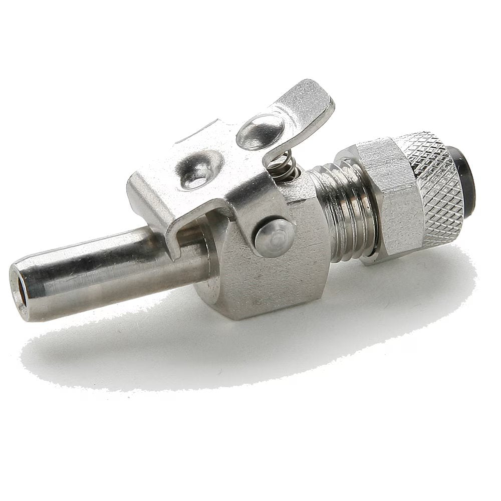 393PSS-4-4 by Parker | Poly-Tite Fittings | Through Type Insert | 1/4" Tube Size x 1/4" Insert Diameter | 7/16" Square | 1.677" Length | Straight | Stainless Steel