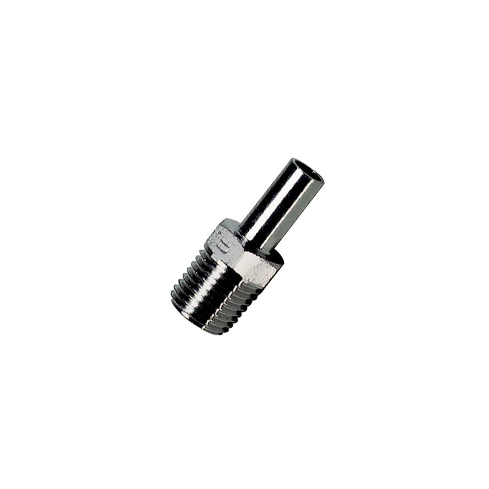 1820 10 14 by Parker | Legris Stud Fitting | 10 mm Tube Size x 1/4" Male NPT Thread | 14 mm Hex | 36 mm Length | 316L Stainless Steel | Pack of 2