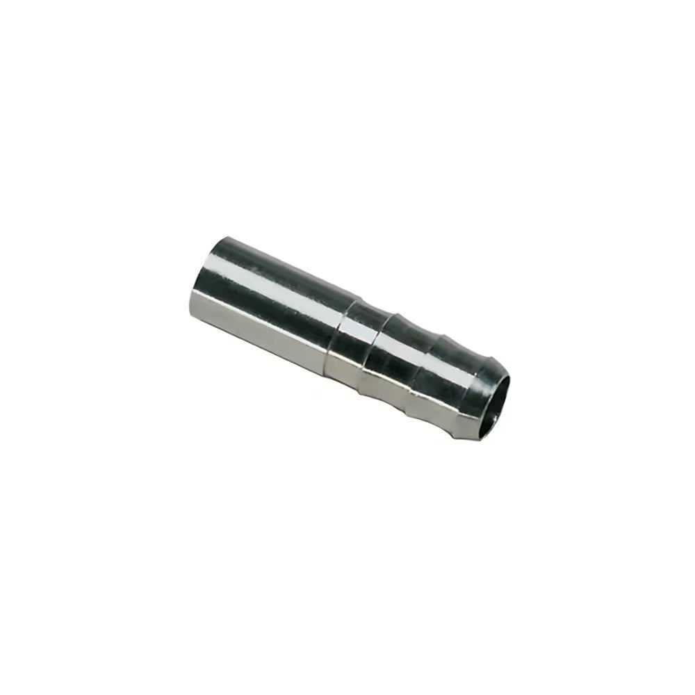 1822 08 07 by Parker | Complementary Fittings | 7 mm Tube Size x 9 mm Hose Barb | 40 mm Length | Straight | 316L Stainless Steel | Pack of 2