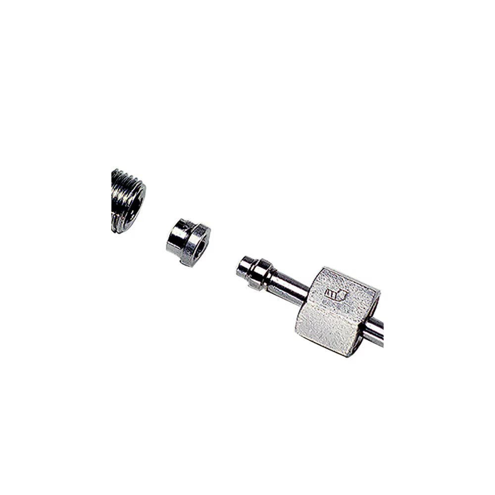 1866 08 10 by Parker | 3-Piece Reducer | 10 mm Tube OD x 8 Tube OD | 19 mm Hex | Straight | 316L Stainless Steel | Pack of 2