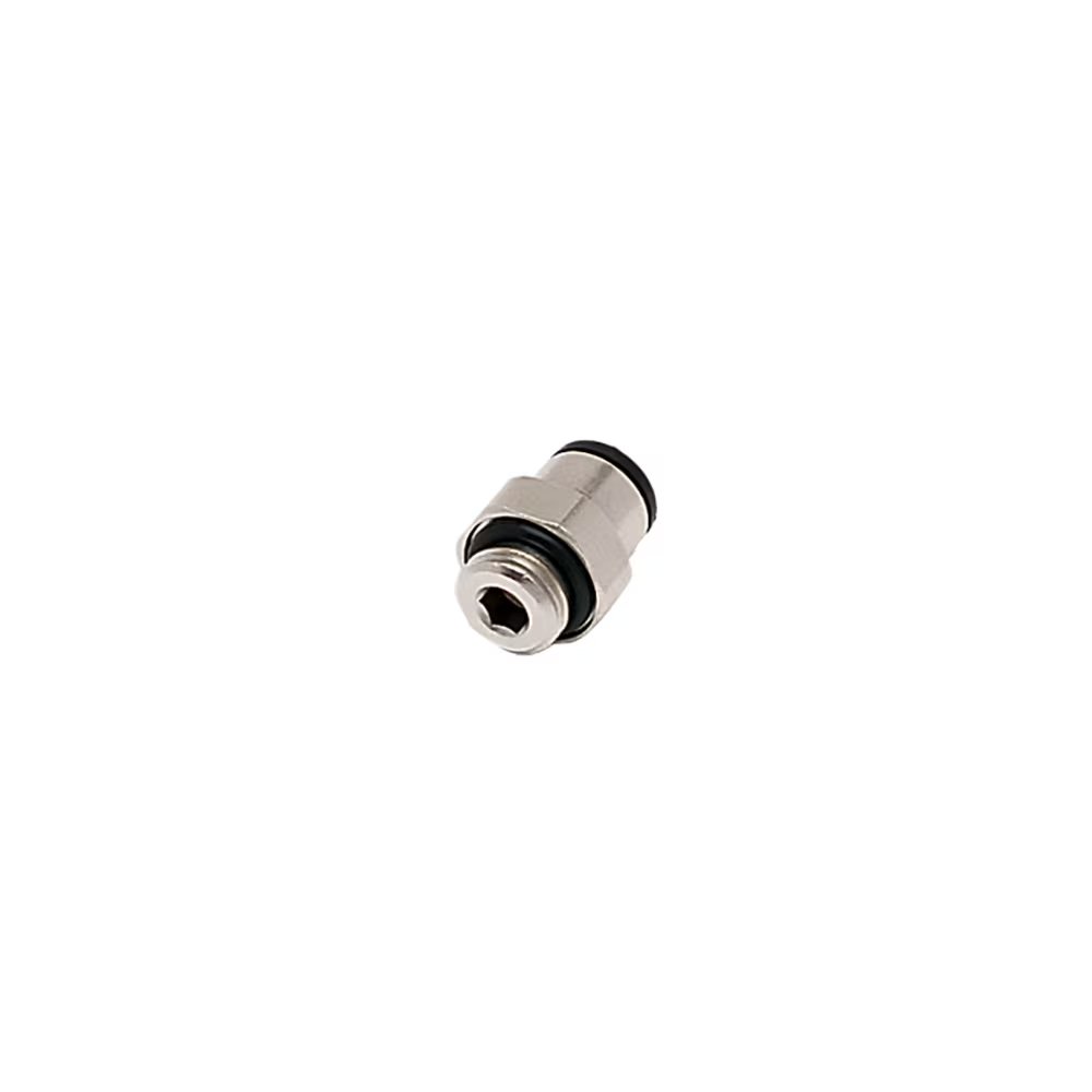 68LF-8M-8G by Parker | Prestolok PLP Composite Push-to-Connect Fittings | Threaded Fitting | 8mm Connector x 1/2" Male BSPP Thread | 24mm Length | 26mm Width | Straight | Brass | Pack of 10
