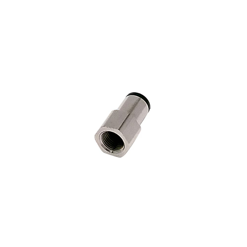 3114 10 17 by Parker | Legris Stud Fitting | 10 mm Push-to-Connect x 3/8" Female BSPP Thread | 19 mm Hex | 36 mm Length | Straight | Polymer | Pack of 10