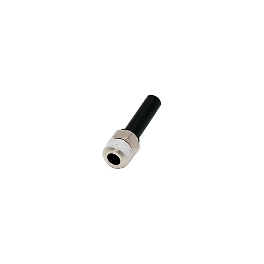 3121 08 10 by Parker | Legris Stud Fitting | 8 mm Push-to-Connect x 1/8" Male BSPT Thread | 10 mm Hex | Straight | Polymer | Pack of 10