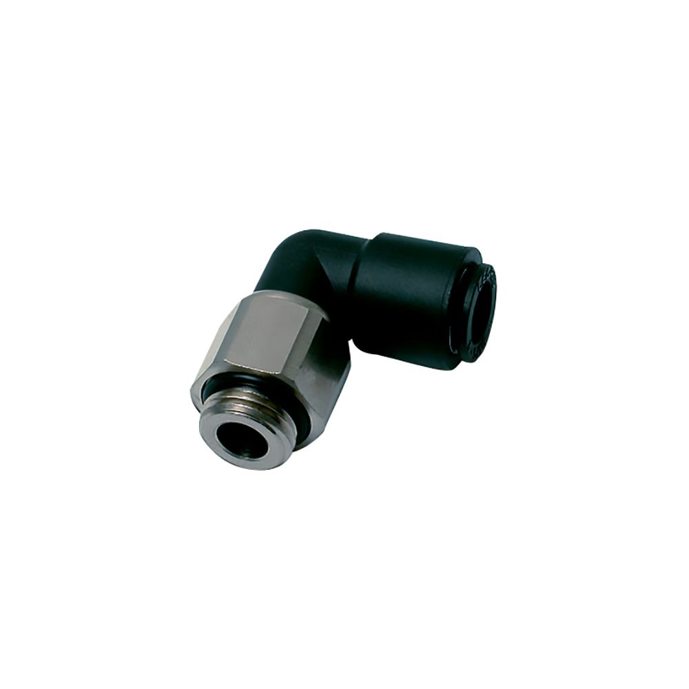 3189 08 13 by Parker | Legris Oscillating Fitting | 8 mm Tube Size x 1/4" Male BSPP Thread | 17 mm Hex | 90° Elbow | Polymer | Pack of 10