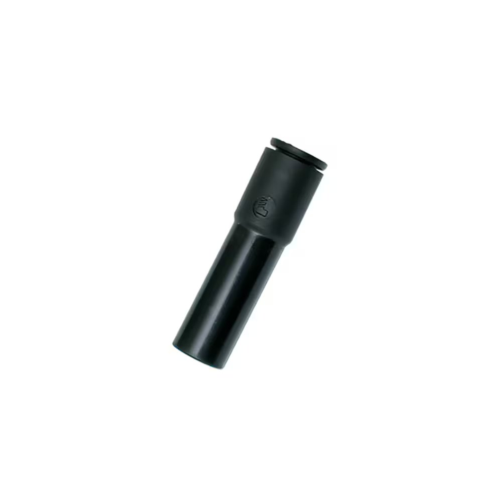 3166 06 12 by Parker | Legris Plug-In Fittings | 6 mm Push-to-Connect x 12 mm Tube Stem Reducer | 46 mm Length | Straight | Polymer | Pack of 10