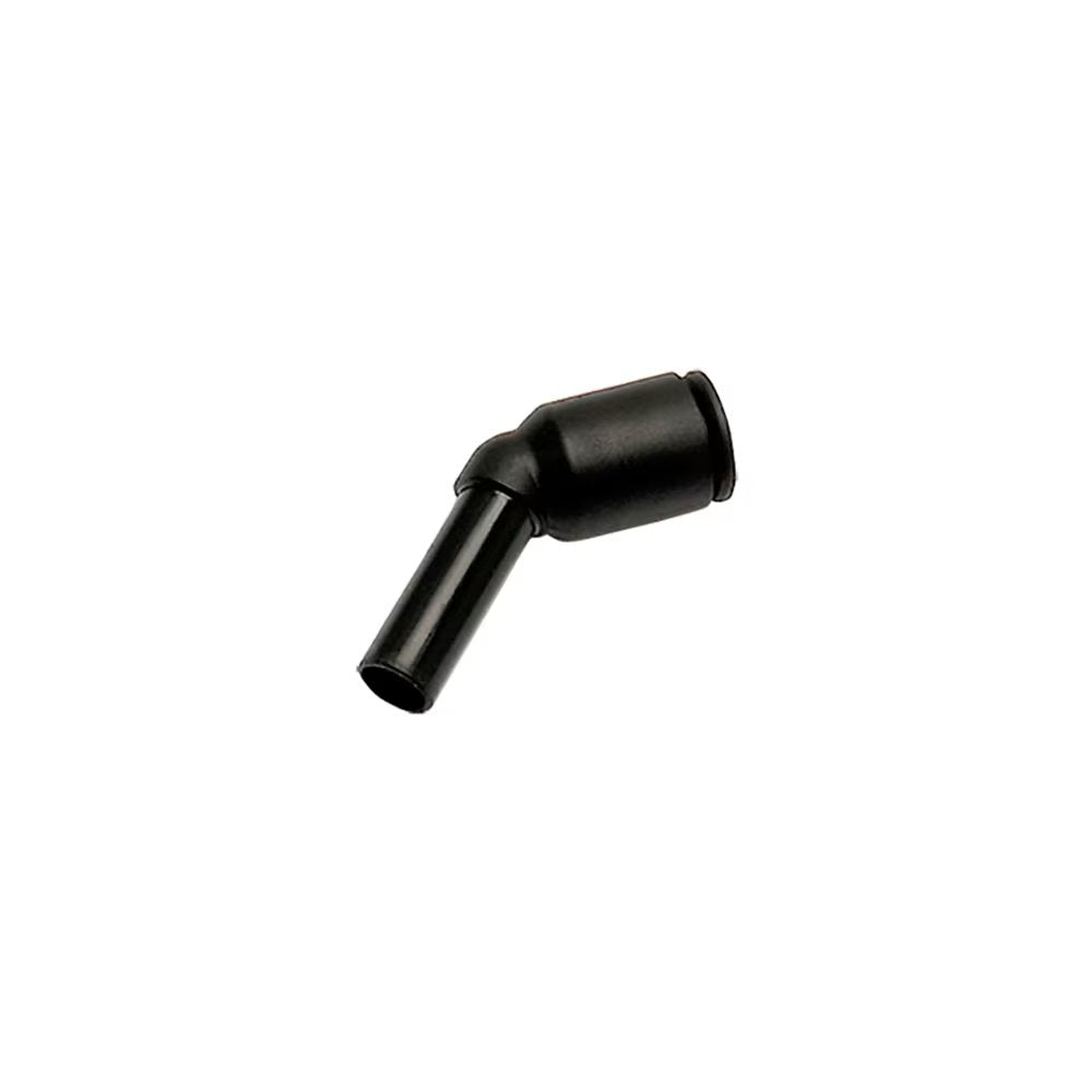 3180 08 00 by Parker | Legris Plug-In Fittings | 8 mm Push-to-Connect x 8 mm Tube Stem | 44 mm Length | 45° Elbow | Polymer | Pack of 10