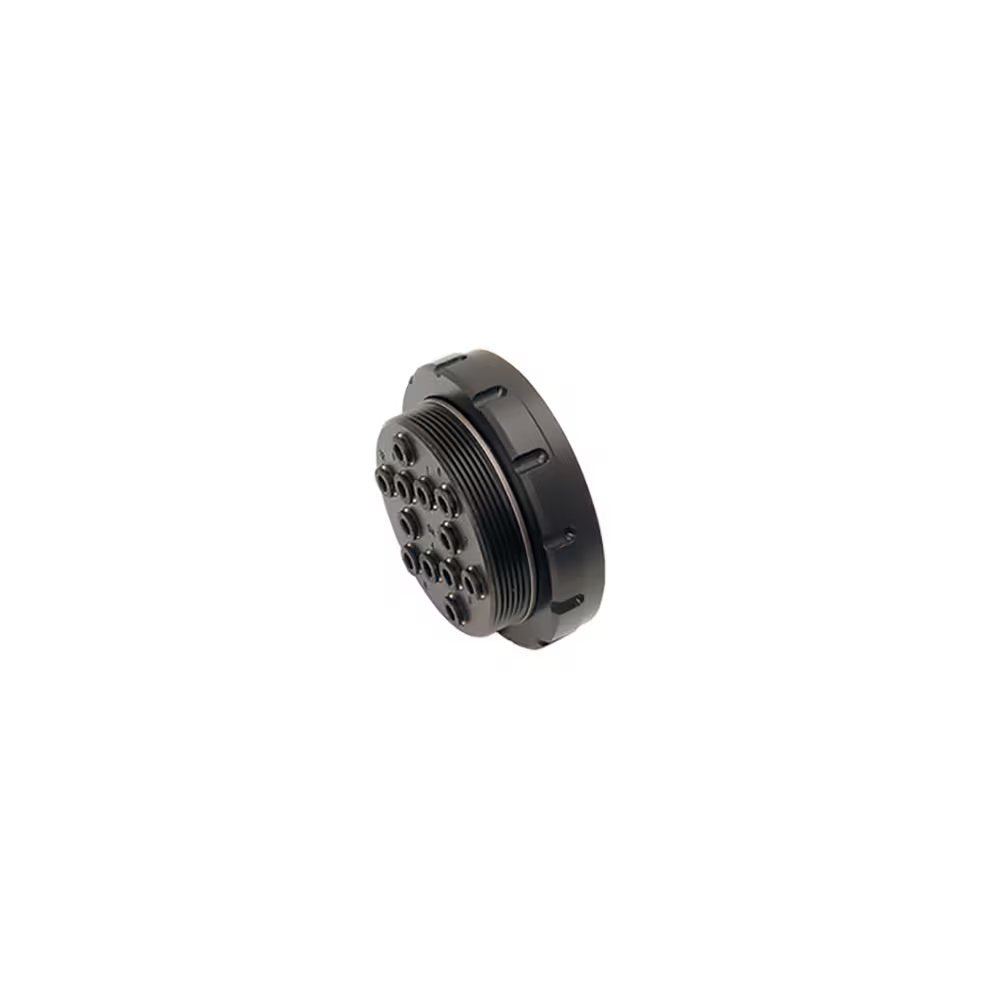 3321 04 00 12 by Parker | Legris Modular Plug-In Connectors | 4mm Tube Size x M65x1.5 Female Metric Thread x M58x1.5 Female Metric Thread | 12 Outlets | Straight | Polymer