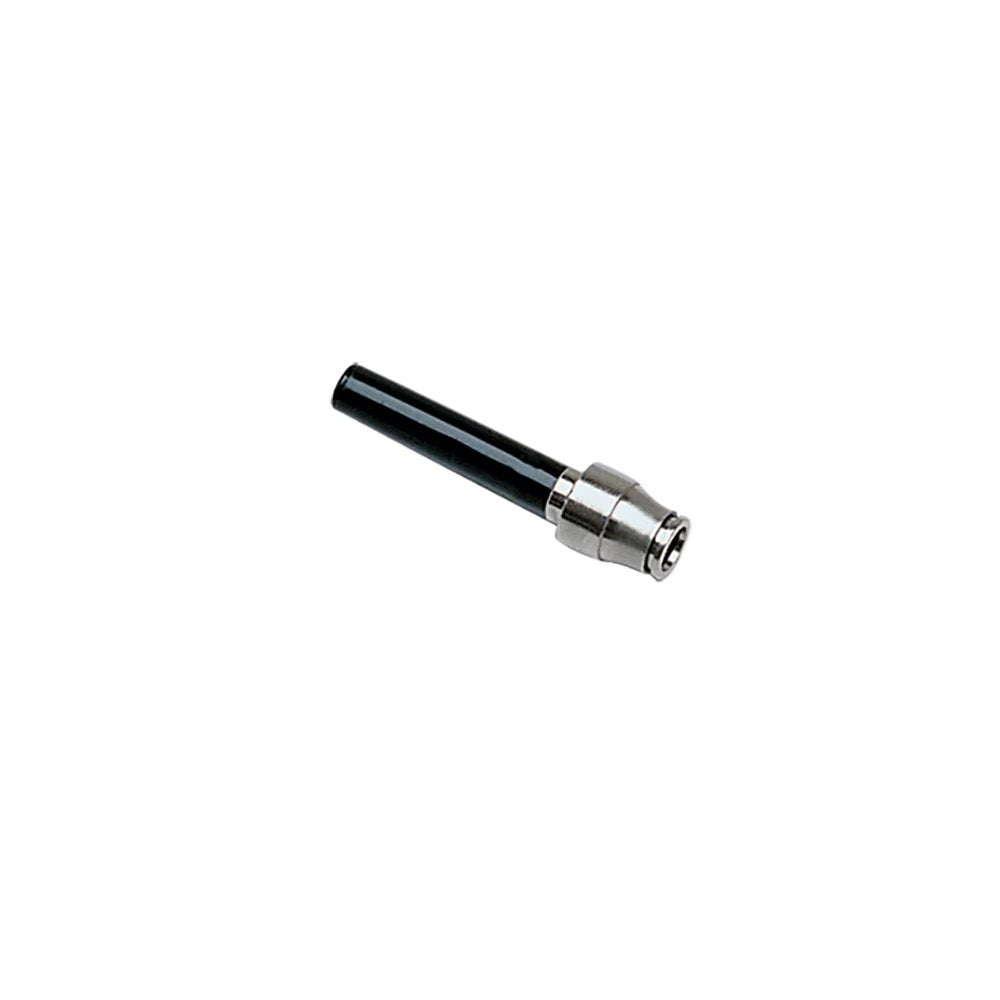 3266 03 04 by Parker | Legris Plug-In Reducer | 3 mm Tube Size (D) x 4 mm Tube Size (D1) | 28 mm Length | Straight | Nickel-Plated Brass | Pack of 10