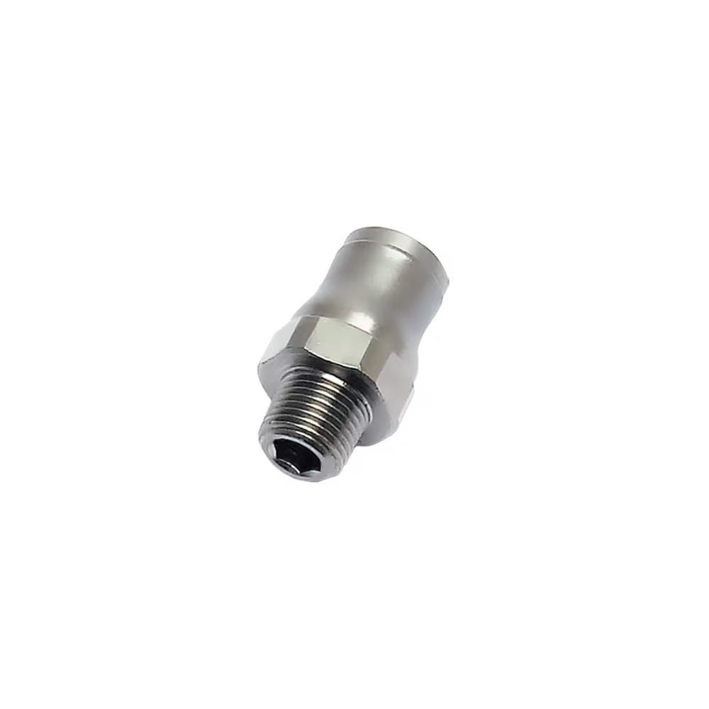 3675 14 21 by Parker | Legris Stud Fitting | 14mm Tube Size x 1/2" Male BSPT Thread | 24mm Hex | Straight | Nickel-Plated Brass | Pack of 10
