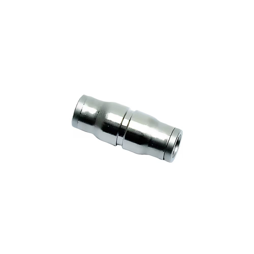 3606 04 00 by Parker | Legris Tube-to-Tube Fitting | 4 mm Tube Size | 30.5 mm Length | Straight | Nickel-Plated Brass | Pack of 10