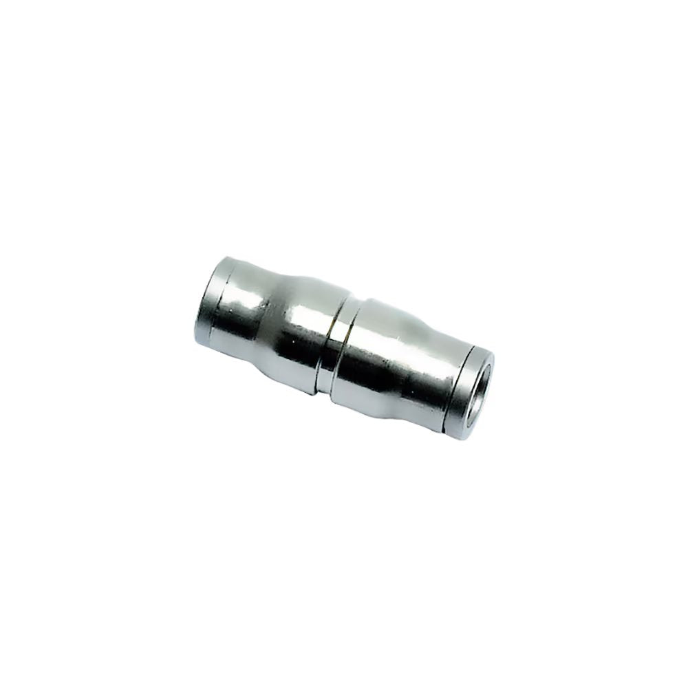 3606 60 00 by Parker | Metal Union Push-to-Connect Fitting | 3/8" Push-to-Connect x 3/8" Push-to-Connect | 1.87" Length | Straight | Nickel-Plated Brass | Pack of 10
