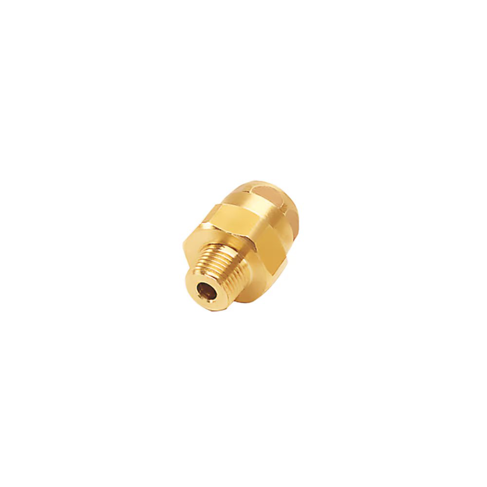 6105 04 10 by Parker | Legris Stud Fitting | 4 mm Tube Size x 1/8" Male BSPT Thread | 13 mm Hex | Straight | Brass | Pack of 10