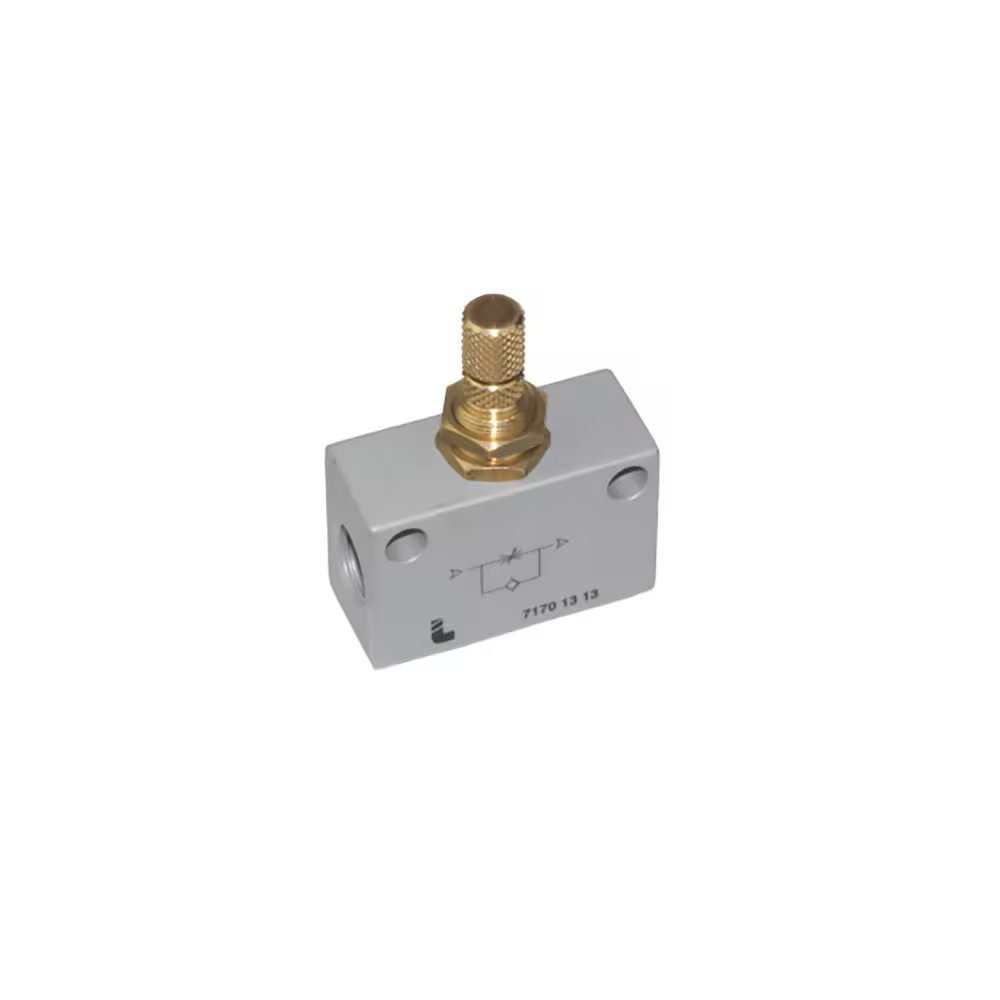 7170 21 21 by Parker | Legris Panel-Mountable In-Line Flow Regulator | 1/2" Female BSPP Thread | Straight | Aluminum | Pack of 5
