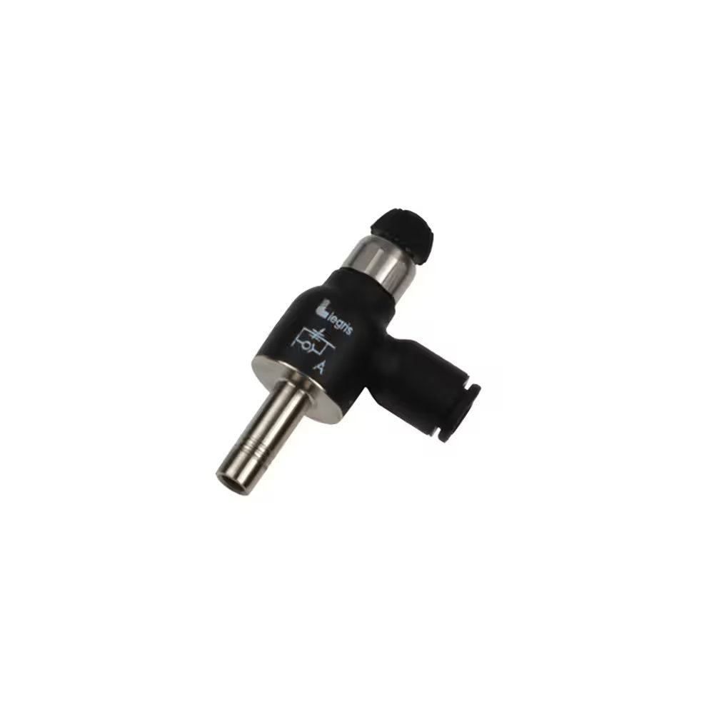 7030 06 00 by Parker | Legris Compact Plug-In Flow Regulator | 6mm Tube Size | 58mm Max Length | 90° Elbow | Polymer | Pack of 10