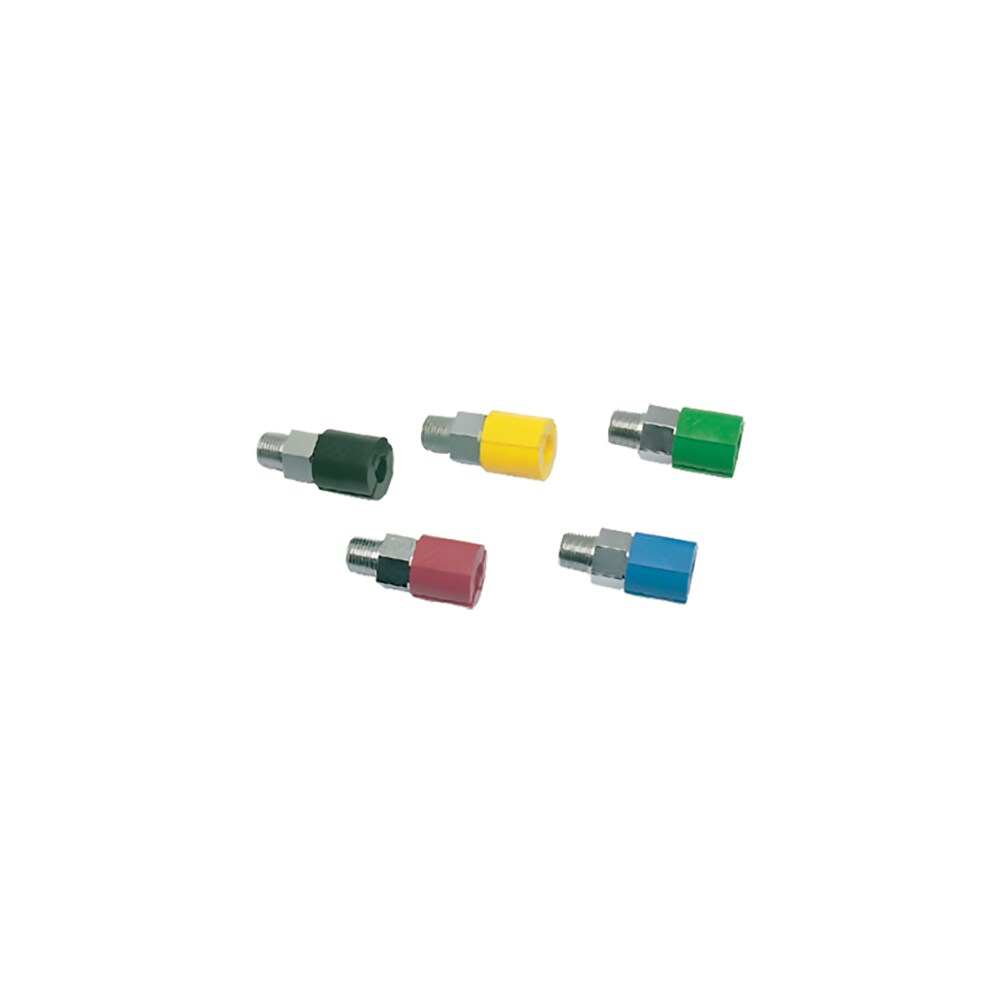 0171 03 10 04 by Parker | Legris Coupler Quick Disconnect | 3mm Diameter Nominal x 1/8" Male BSPT Thread | 13mm Hex | Blue | Straight | Nickel-Plated Brass | Pack of 10