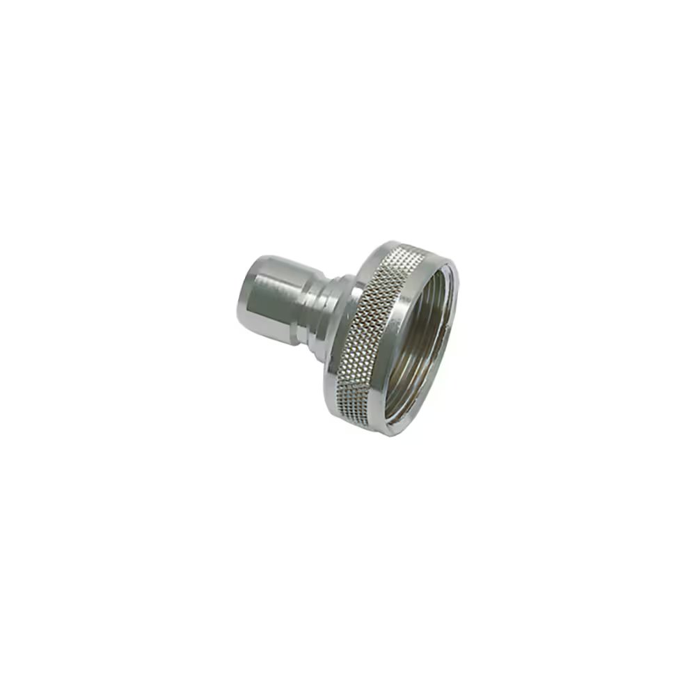 2296 12 34 by Parker | Legris Plug Quick Disconnect | 1" Female BSPP Thread | 36 mm Hex | 36.5 mm Length | Straight | Nickel-Plated Brass | Pack of 10