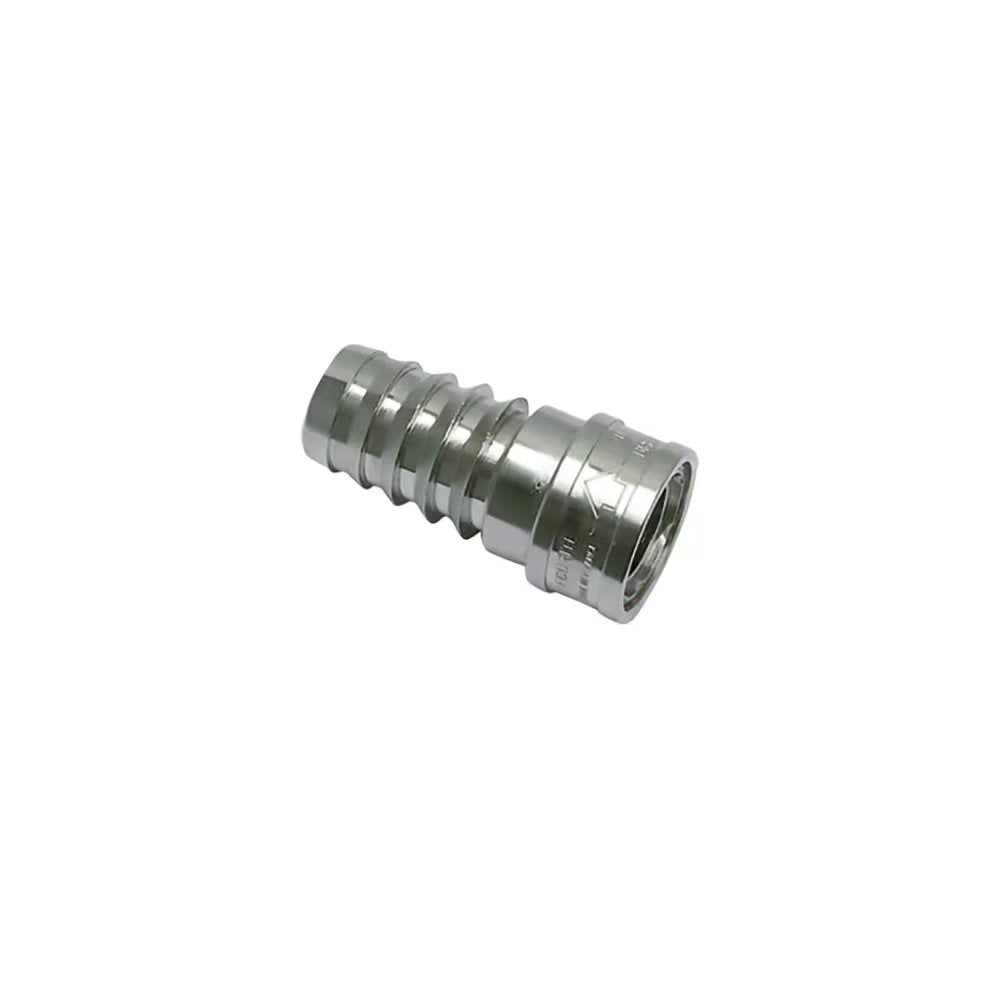 2297 12 12 by Parker | Legris Coupler Quick Disconnect | 12 mm Tube Size x 13.5 mm Hose Barb | 51 mm Length | Straight | Nickel-Plated Brass | Pack of 10