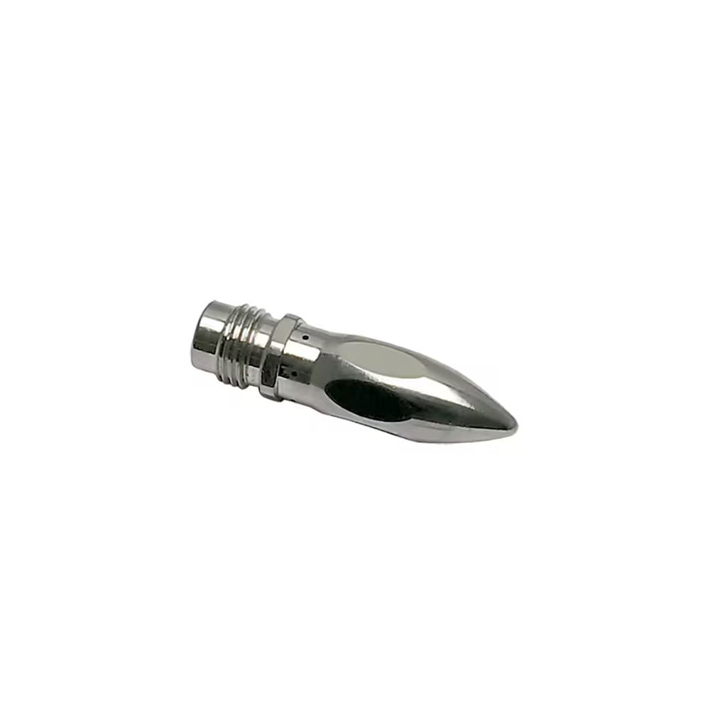 0690 08 00 by Parker | Legris COANDA Nozzle | M12x1.25 Male Metric Thread | 47.5 mm Length | Straight | Nickel-Plated Brass | Pack of 5